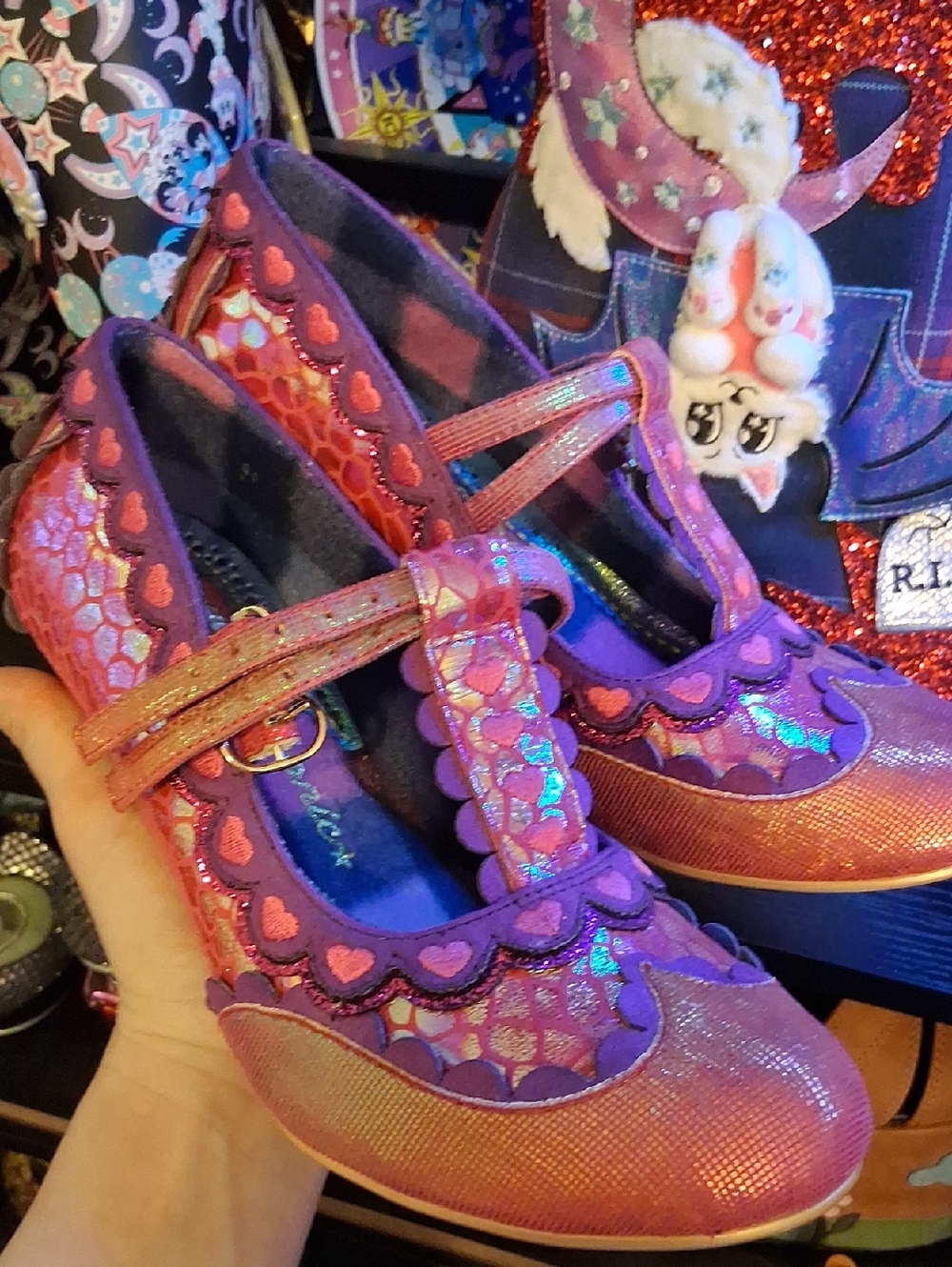 New Serendipity Irregular Choice Heels, Size 41, 10.5ish